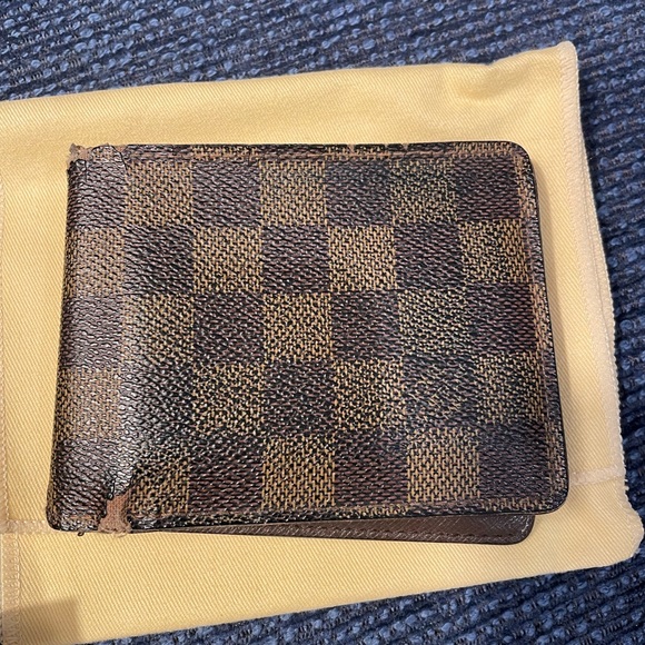Louis Vuitton Damier brown leather wallet - Picture 2 of 9